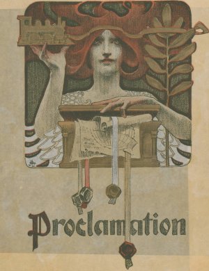 Proclamation by J.C. Leyendecker Oil Painting
