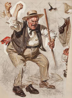 Saturday Evening Post cover, study by J.C. Leyendecker Oil Painting