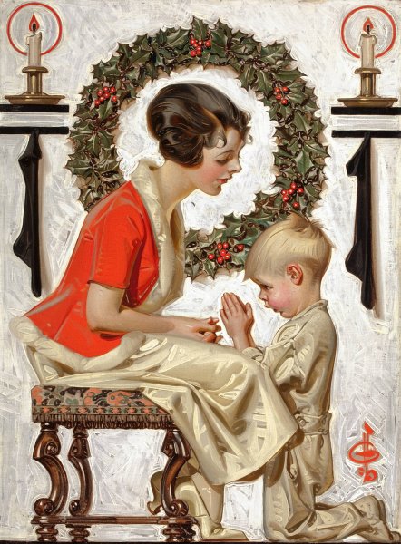 Saturday Evening Post cover  by J.C. Leyendecker - Hand-Painted Oil Painting Reproduction