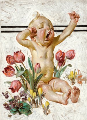 Spring Has Sprung by J.C. Leyendecker Oil Painting