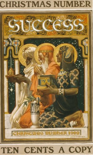 Success, Christmas number by J.C. Leyendecker Oil Painting