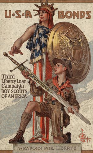 Weapons for liberty by J.C. Leyendecker Oil Painting