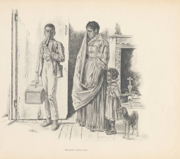 Breaking home ties  by J. Campbel Phillips - Hand-Painted Oil Painting Reproduction
