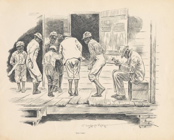 Rag time by J. Campbel Phillips - Hand-Painted Oil Painting Reproduction