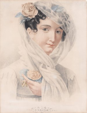 L'Amitie Oil painting by J.F. Badoureau
