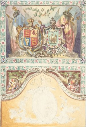 Design for a Coat of Arms by J. S. Pearse Oil Painting