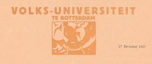 Embleem Volksuniversiteit te Rotterdam by Jac Jongert Oil Painting