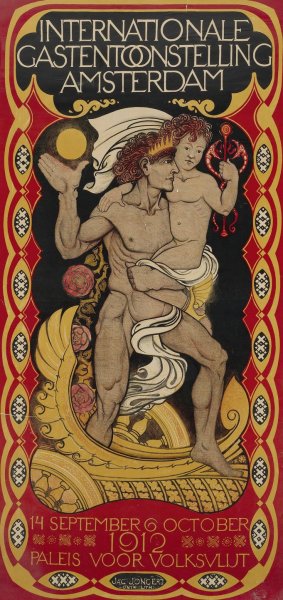 Internationale Gastentoonstelling in Amsterdam, 14 sept - 6 oct. 1912 in Paleis voor Volksvlijt by Jac Jongert Oil Painting