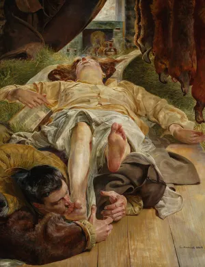 Death of Ellenai by Jacek Malczewski Oil Painting