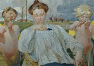 Die Frau des Kunstlers by Jacek Malczewski Oil Painting