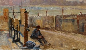 Embankments of the Vistula by Jacek Malczewski Oil Painting
