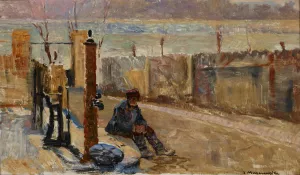 Embankments of the Vistula by Jacek Malczewski Oil Painting