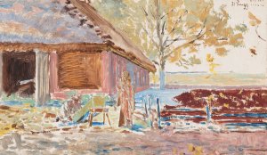 End of the century - 31 December 1899, landscape with a coffin by Jacek Malczewski Oil Painting
