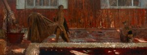 Farewell to the Manor House by Jacek Malczewski Oil Painting
