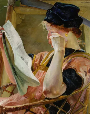 Female model by Jacek Malczewski Oil Painting