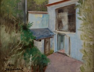 From One's Own Villa by Jacek Malczewski Oil Painting