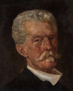 Head of a man by Jacek Malczewski Oil Painting