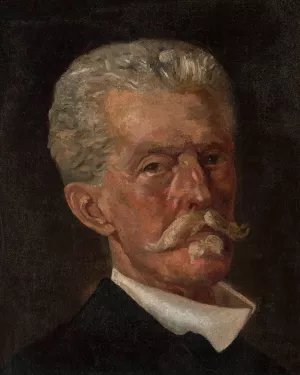 Head of a man by Jacek Malczewski Oil Painting