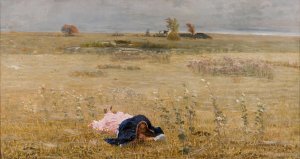 In Autumn by Jacek Malczewski Oil Painting