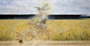 In the Dust Storm by Jacek Malczewski Oil Painting