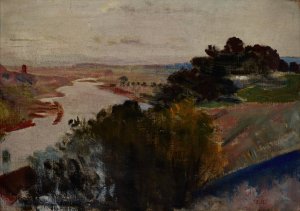 Landscape at the Vistula by Jacek Malczewski Oil Painting