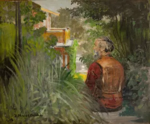 Landscape with a Palace by Jacek Malczewski Oil Painting