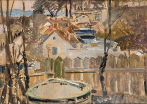 Landscape with a Well by Jacek Malczewski Oil Painting