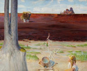 My life - left section of the triptych Oil painting by Jacek Malczewski