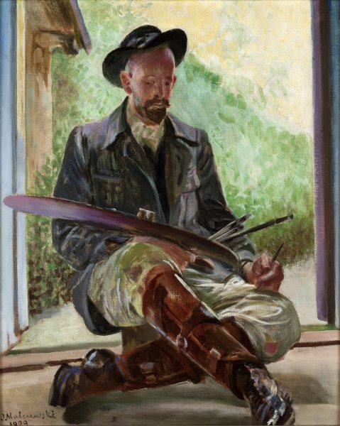 Main Product Photo of My Models - Triptych  Painting by Jacek Malczewski