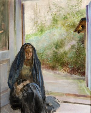 My Models - Triptych by Jacek Malczewski Oil Painting