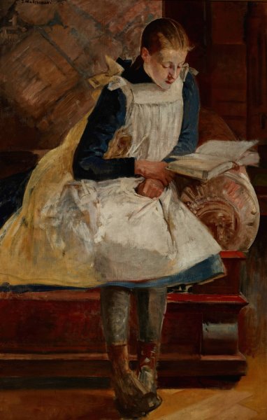 Main Product Photo of Portrait of Artist's Daughter Julia  Painting by Jacek Malczewski