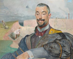 Portrait of Erazm Baracz by Jacek Malczewski Oil Painting