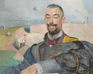 Portrait of Erazm Baracz Oil painting by Jacek Malczewski