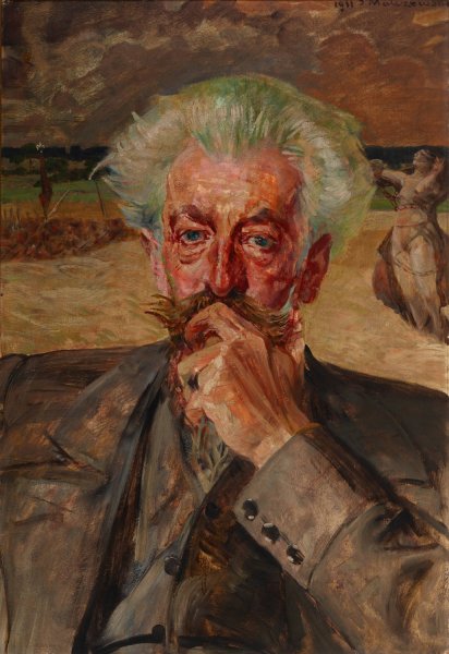 Portrait of Jaroslaw Odrowaz-Pieniazek  by Jacek Malczewski - Hand-Painted Oil Painting Reproduction