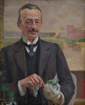 Portrait of Jozef Sare, Vice-President of the City of Krakow by Jacek Malczewski Oil Painting