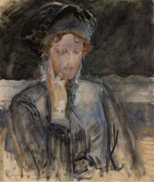 Main Product Photo of Portrait of Maria Balowa  Painting by Jacek Malczewski