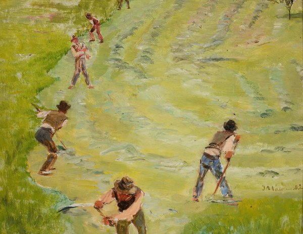 Main Product Photo of Reapers Painting by Jacek Malczewski