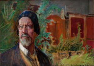 Self-Portrait by Jacek Malczewski Oil Painting