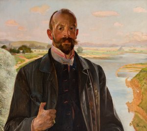 Self-Portrait by Jacek Malczewski Oil Painting