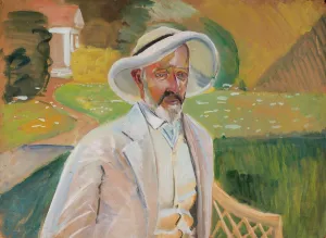 Self-portrait by Jacek Malczewski Oil Painting