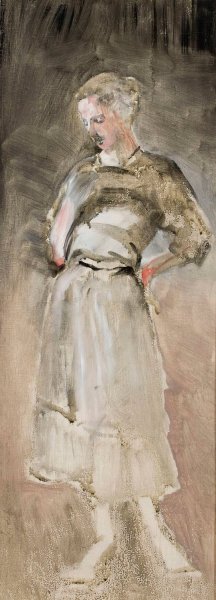 Sketch of a woman by Jacek Malczewski Oil Painting