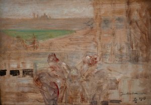 Sketch to 'The Poisoned Well' by Jacek Malczewski Oil Painting