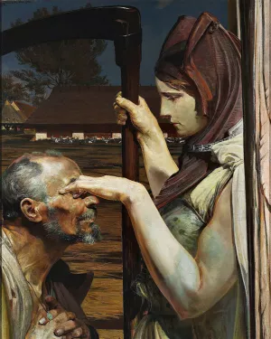 Smierc Oil painting by Jacek Malczewski
