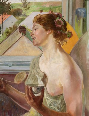 Soap bubbles by Jacek Malczewski Oil Painting