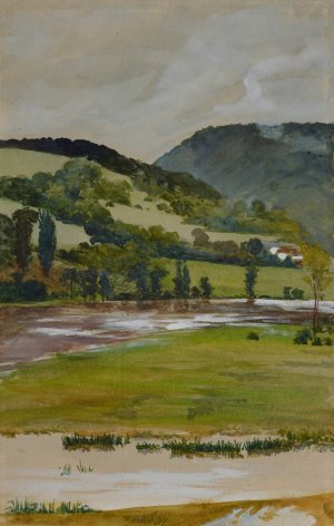 Spring landscape from Rozdol by Jacek Malczewski Oil Painting