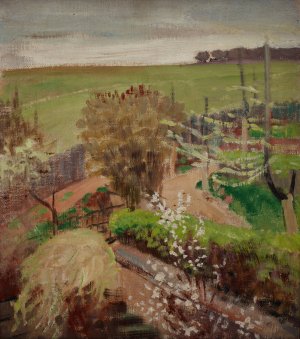 Spring Landscape from the Countryside by Jacek Malczewski Oil Painting