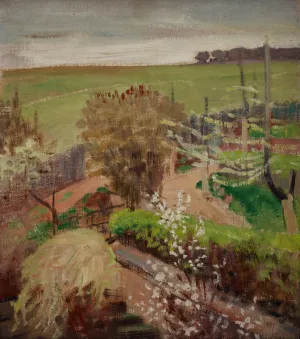Spring Landscape from the Countryside by Jacek Malczewski Oil Painting