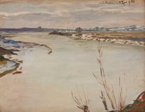 Spring Thaw by Jacek Malczewski Oil Painting