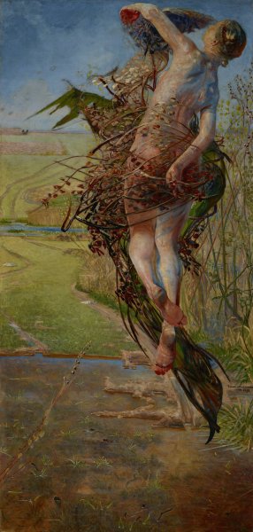 Spring by Jacek Malczewski Oil Painting