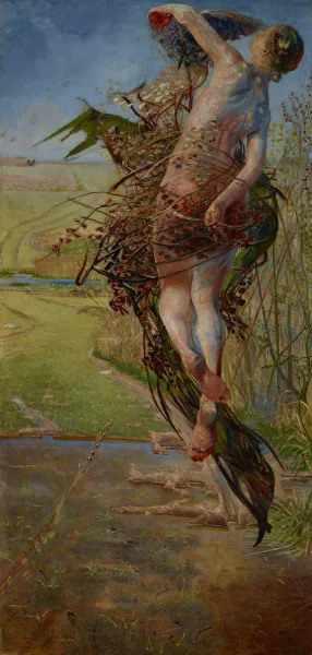 Spring by Jacek Malczewski Oil Painting